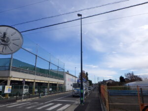 令和5年11月　西東京市市道118号　道路照明撤去工事